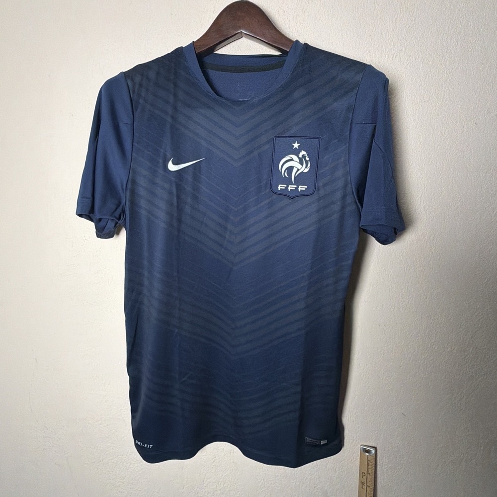 Nike Dri-Fit France World Cup 2014 Training Blue Jersey Men's Size M